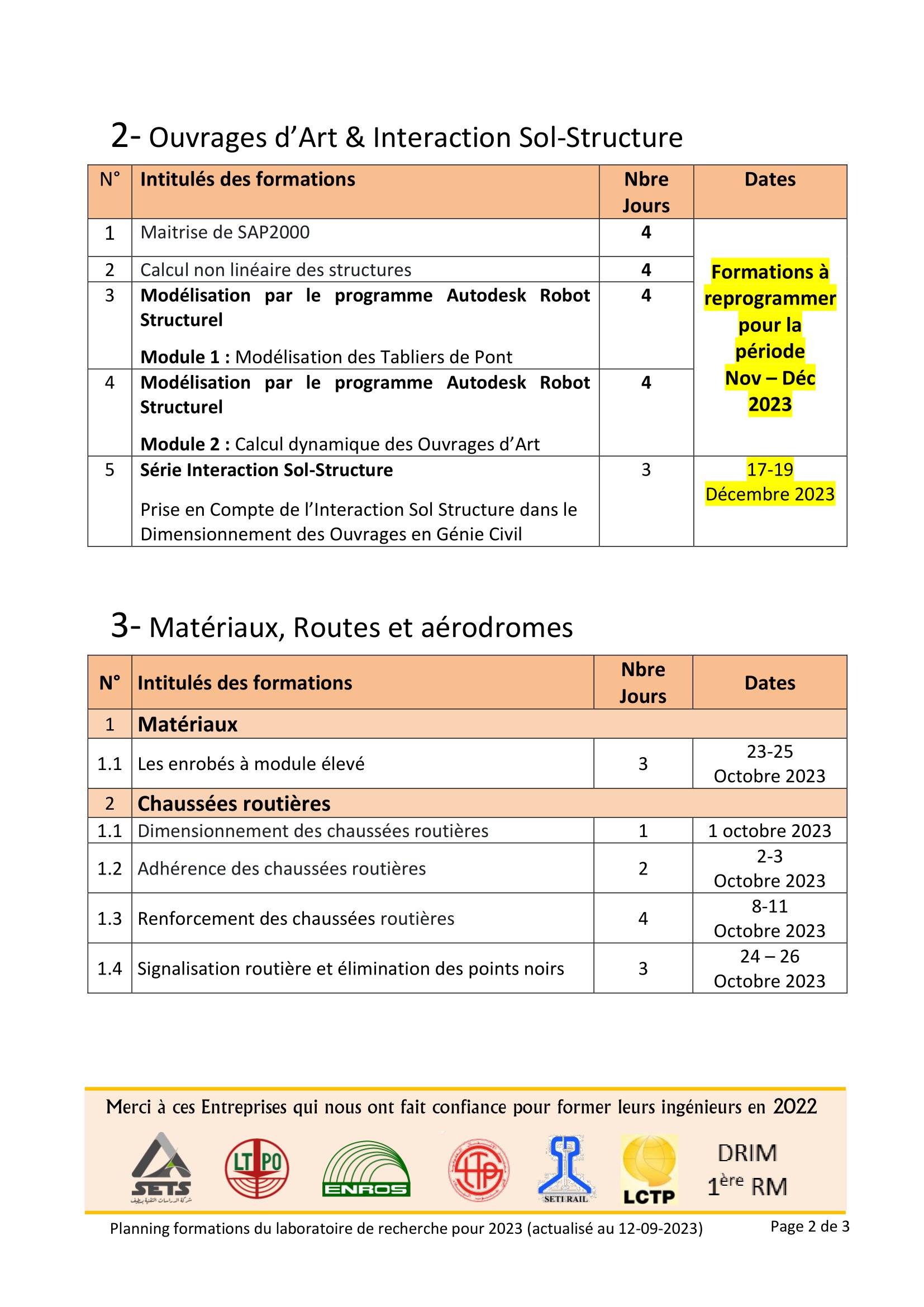 Programme formations labo 2023 actualise 12 9 23 2