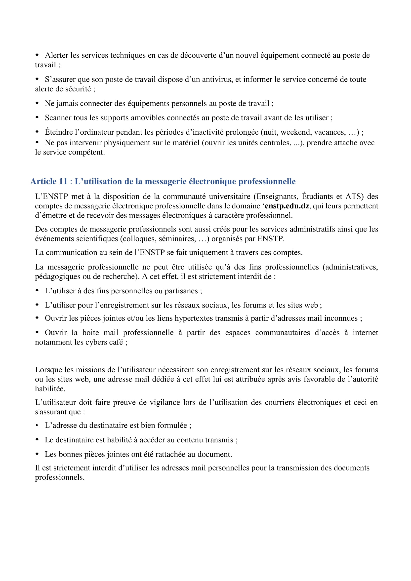 ENSTP Charte informatique 4