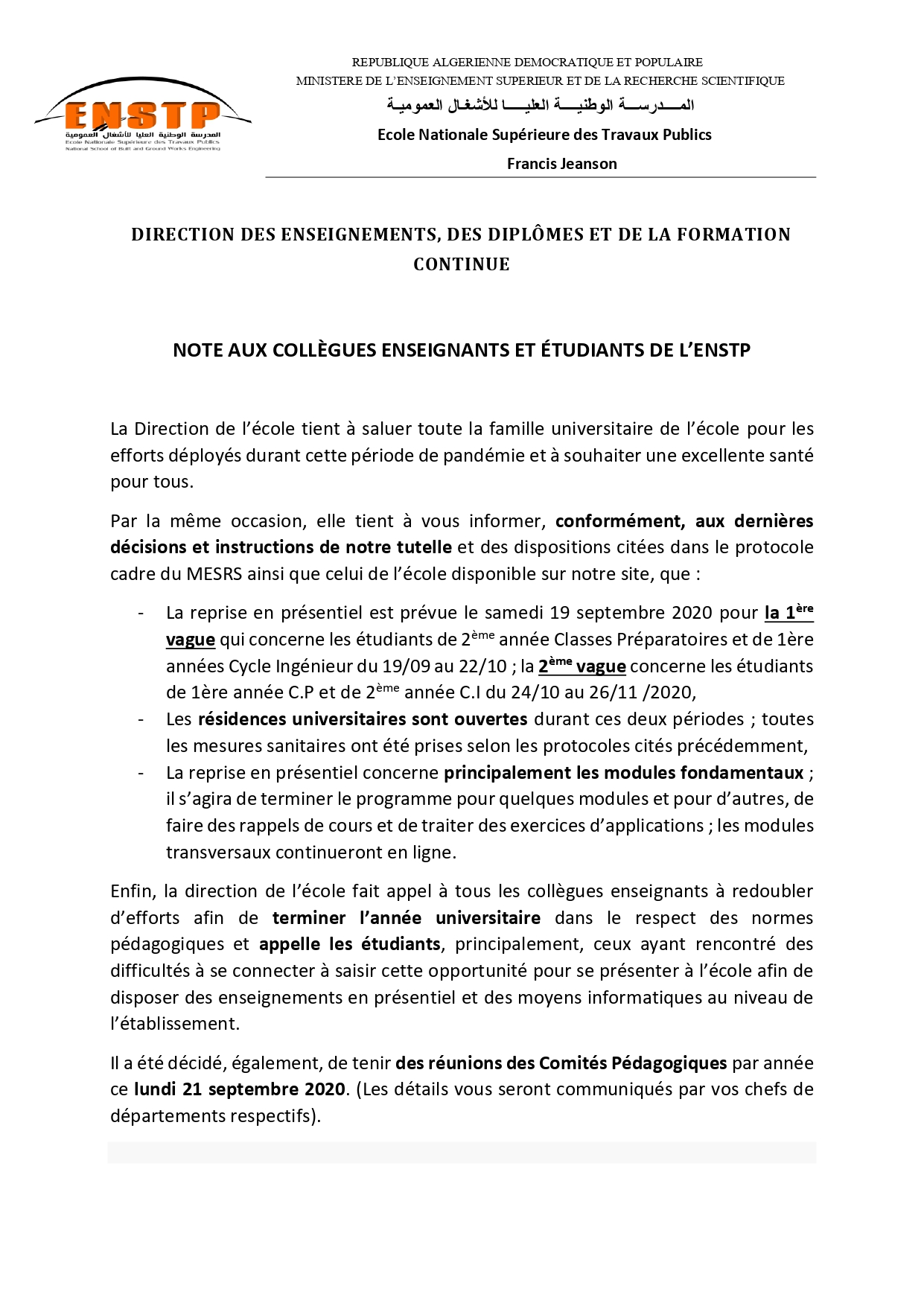 Note aux étudiants et enseignants 09 2020 page 0001